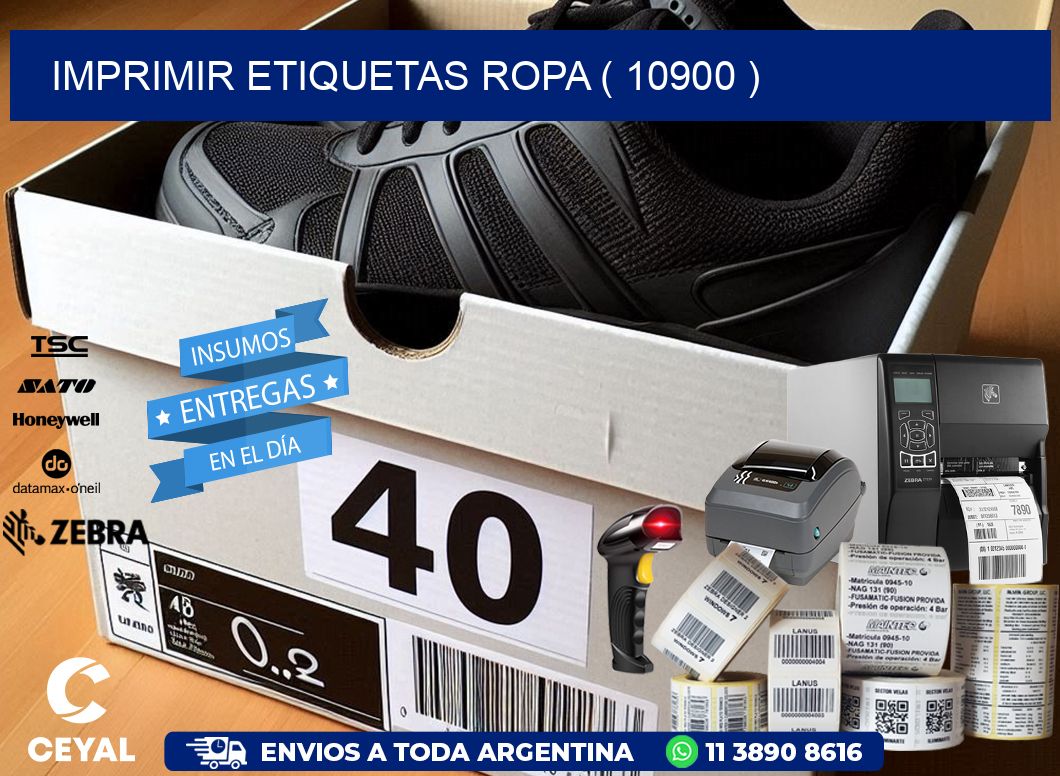 IMPRIMIR ETIQUETAS ROPA ( 10900 )