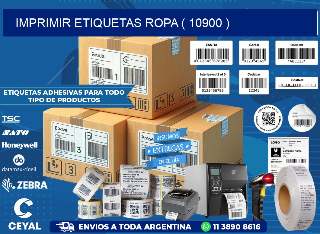 IMPRIMIR ETIQUETAS ROPA ( 10900 )