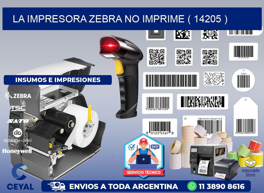 LA IMPRESORA ZEBRA NO IMPRIME ( 14205 )