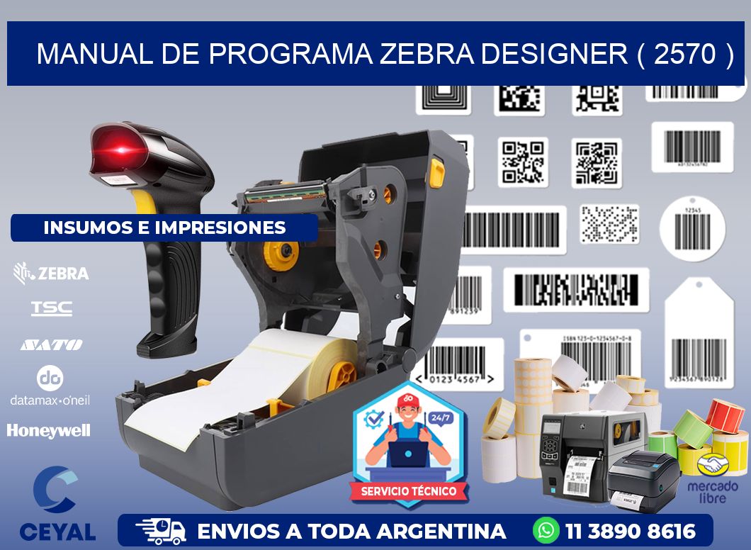 MANUAL DE PROGRAMA ZEBRA DESIGNER ( 2570 )