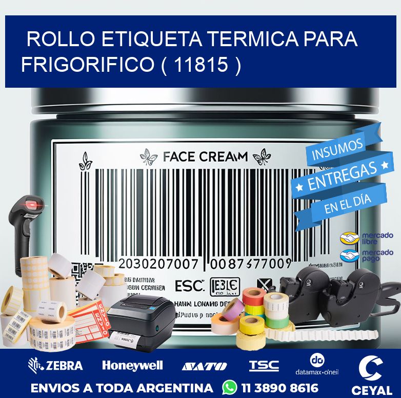ROLLO ETIQUETA TERMICA PARA FRIGORIFICO ( 11815 )