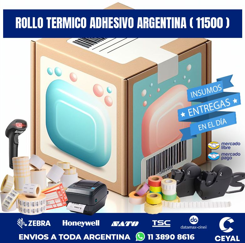 ROLLO TERMICO ADHESIVO ARGENTINA ( 11500 )