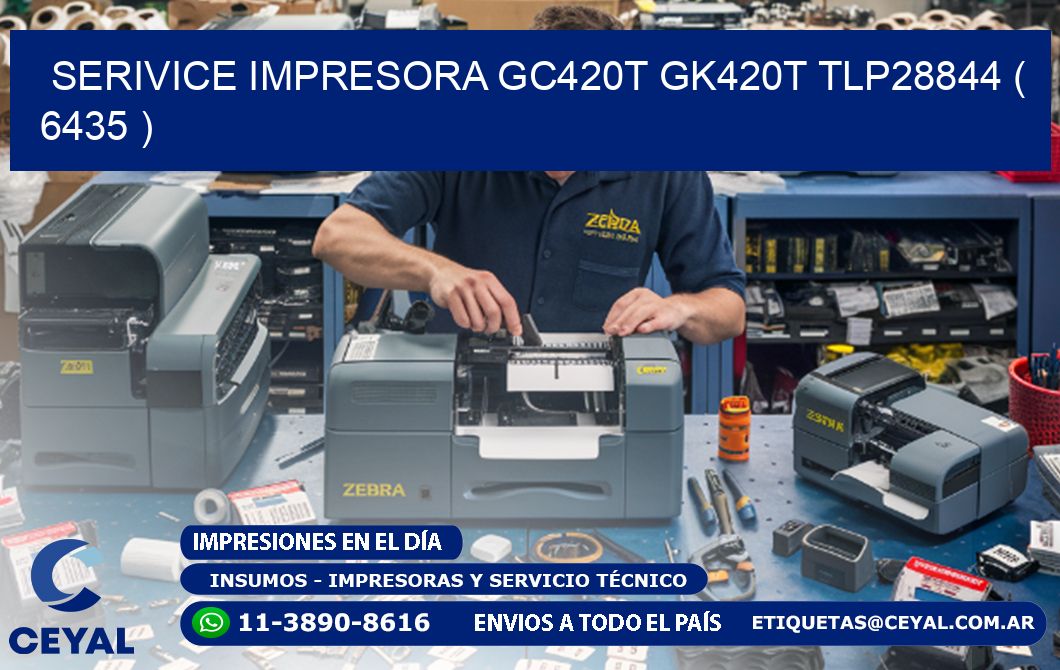 SERIVICE IMPRESORA GC420T GK420T TLP28844 ( 6435 )