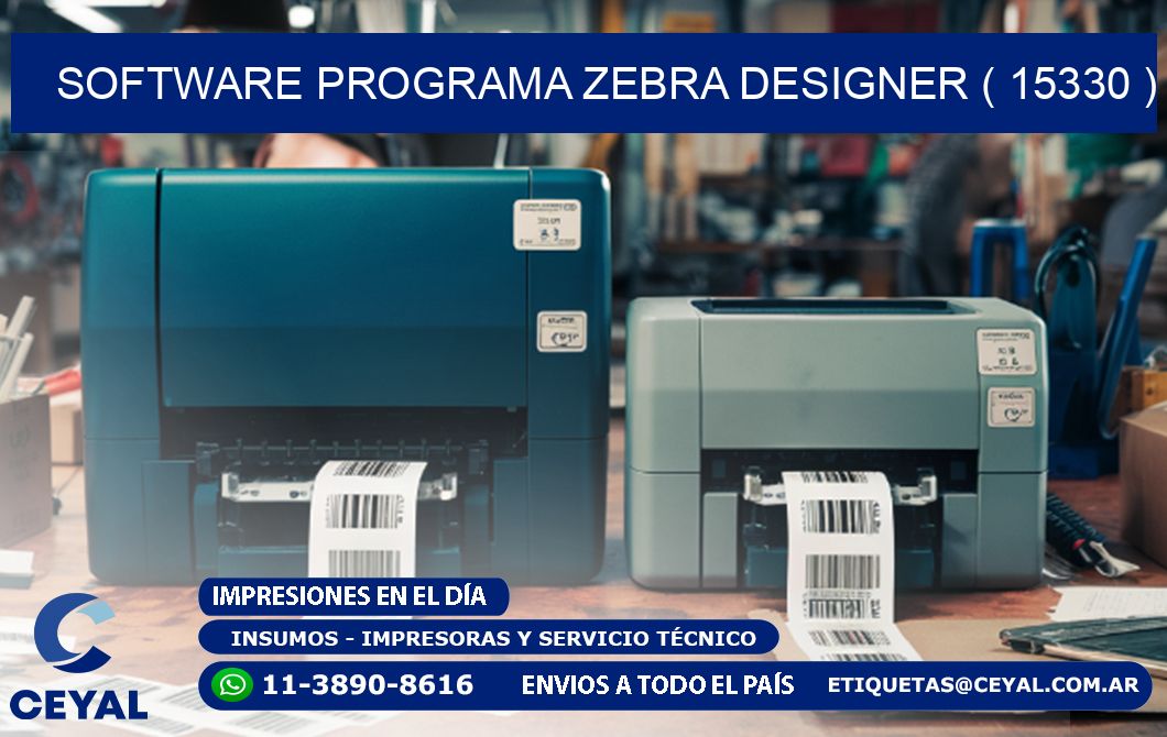 SOFTWARE PROGRAMA ZEBRA DESIGNER ( 15330 )