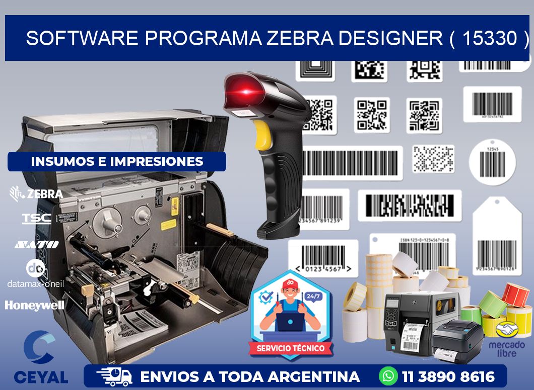 SOFTWARE PROGRAMA ZEBRA DESIGNER ( 15330 )
