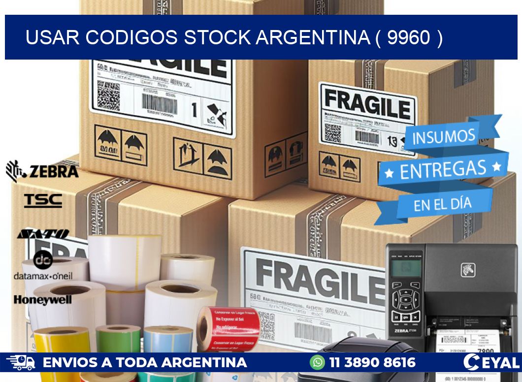 USAR CODIGOS STOCK ARGENTINA ( 9960 )