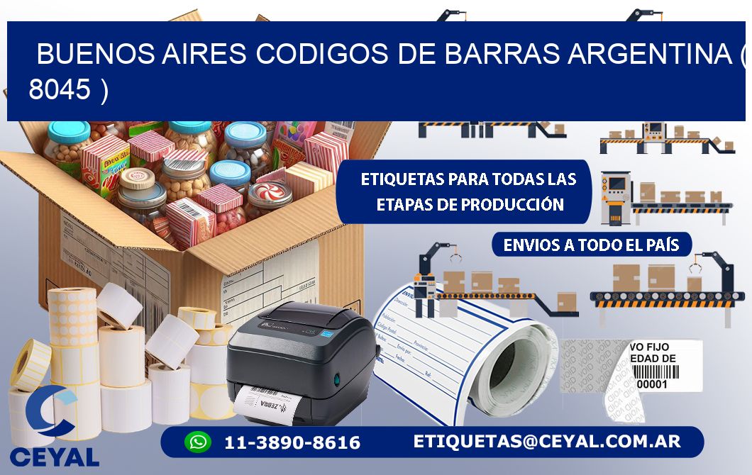 buenos aires codigos de barras argentina ( 8045 )