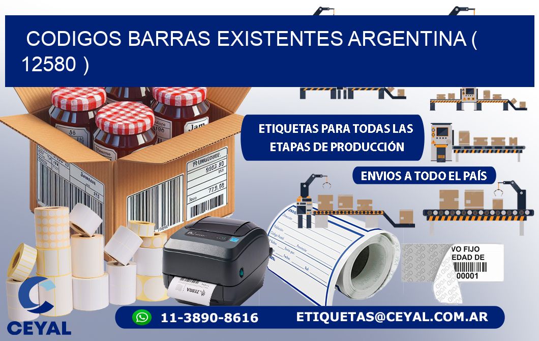 codigos barras existentes argentina ( 12580 )