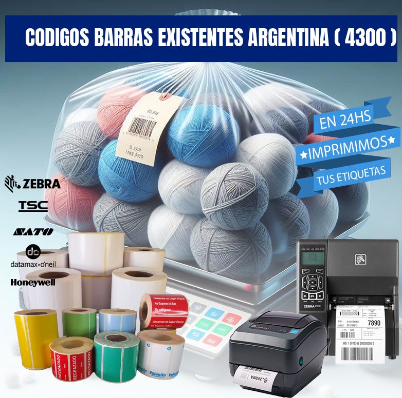 codigos barras existentes argentina ( 4300 )