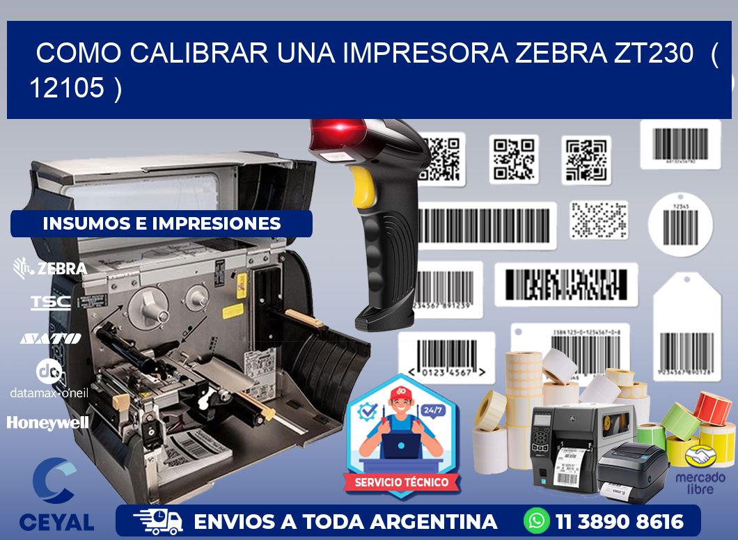 como calibrar una impresora zebra zt230  ( 12105 )