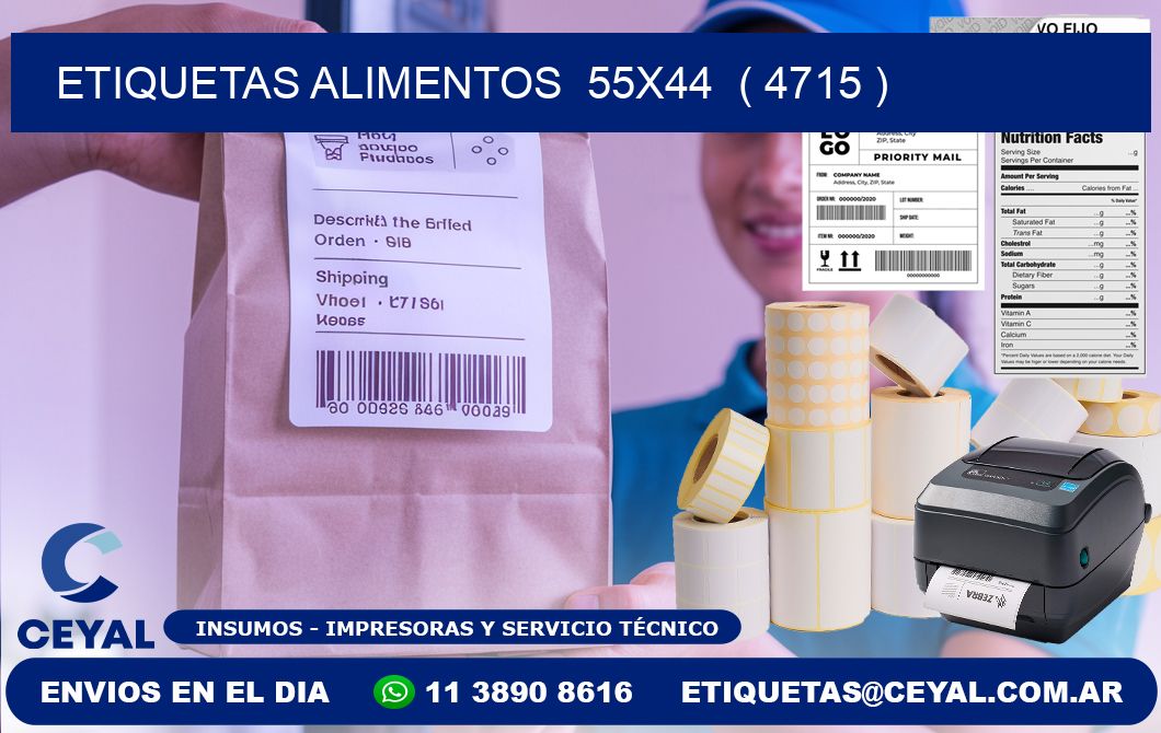 etiquetas alimentos  55x44  ( 4715 )