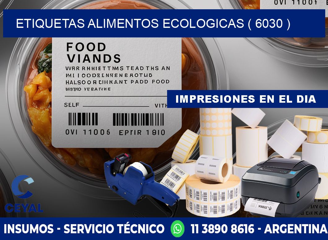 etiquetas alimentos ecologicas ( 6030 )