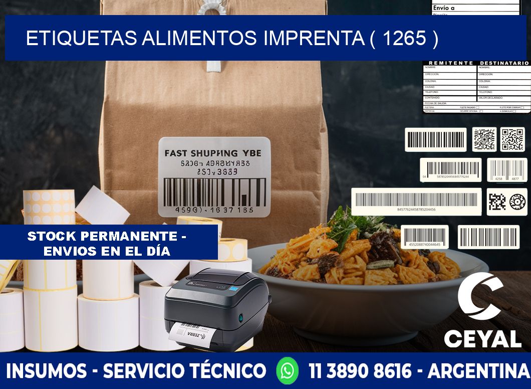 etiquetas alimentos imprenta ( 1265 )