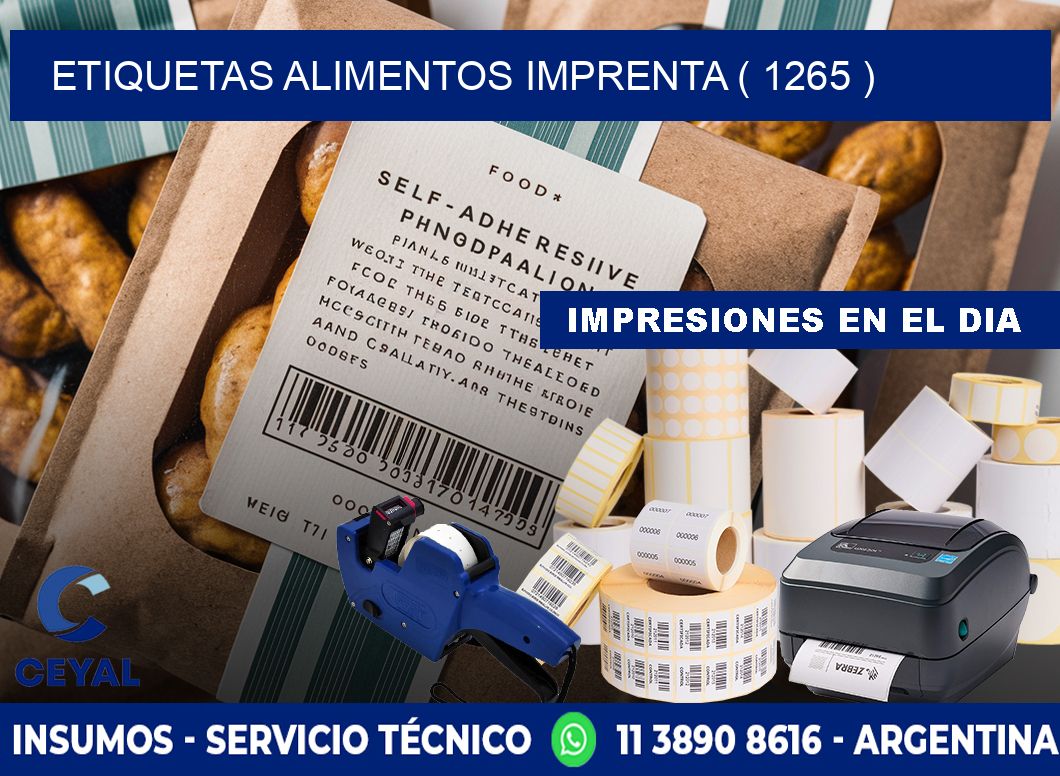 etiquetas alimentos imprenta ( 1265 )