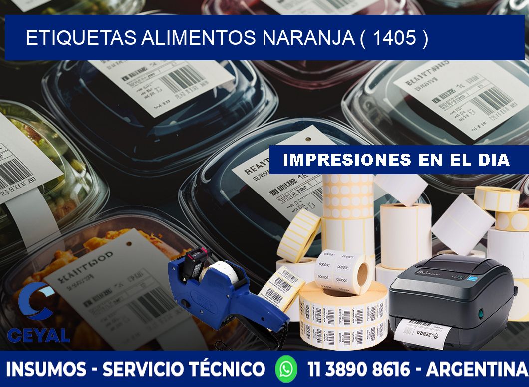 etiquetas alimentos naranja ( 1405 )