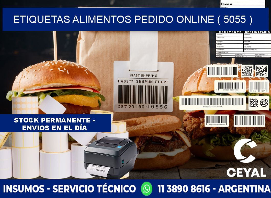 etiquetas alimentos pedido online ( 5055 )