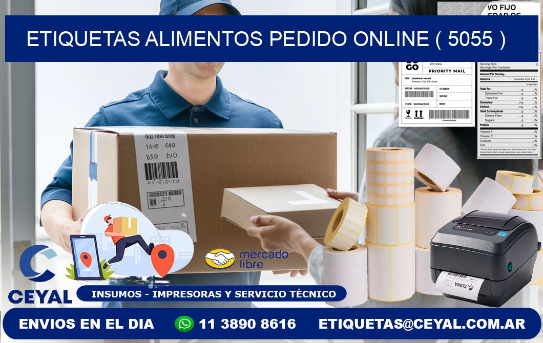 etiquetas alimentos pedido online ( 5055 )