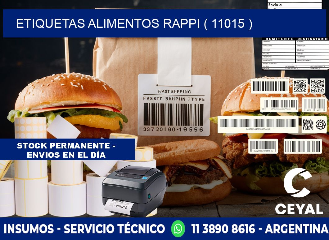 etiquetas alimentos rappi ( 11015 )