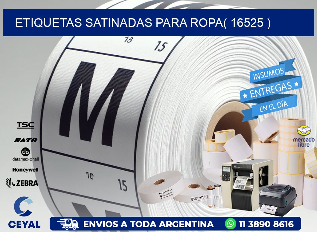 etiquetas satinadas para ropa( 16525 )
