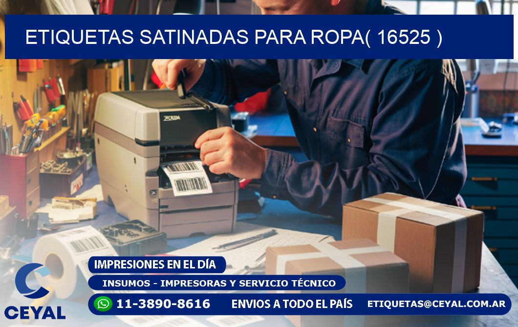 etiquetas satinadas para ropa( 16525 )