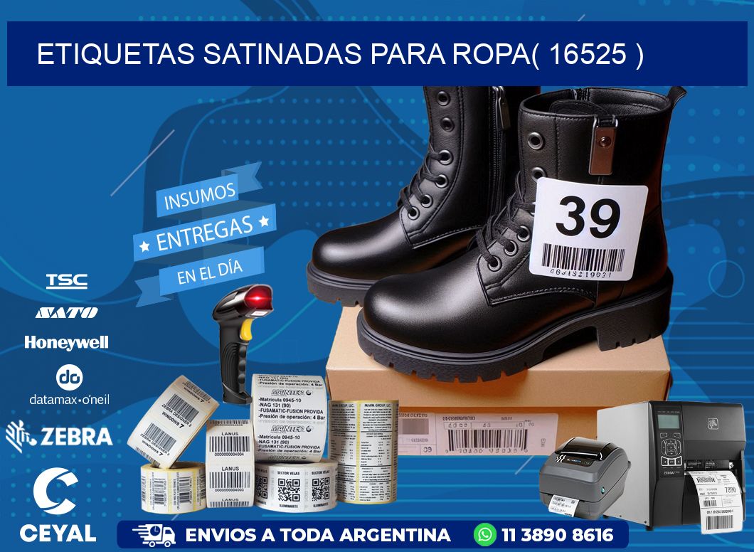 etiquetas satinadas para ropa( 16525 )