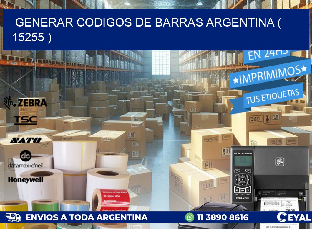 generar codigos de barras argentina ( 15255 )