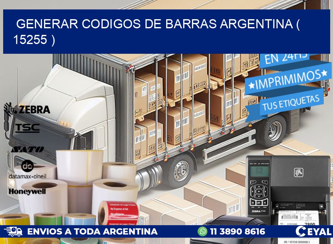 generar codigos de barras argentina ( 15255 )