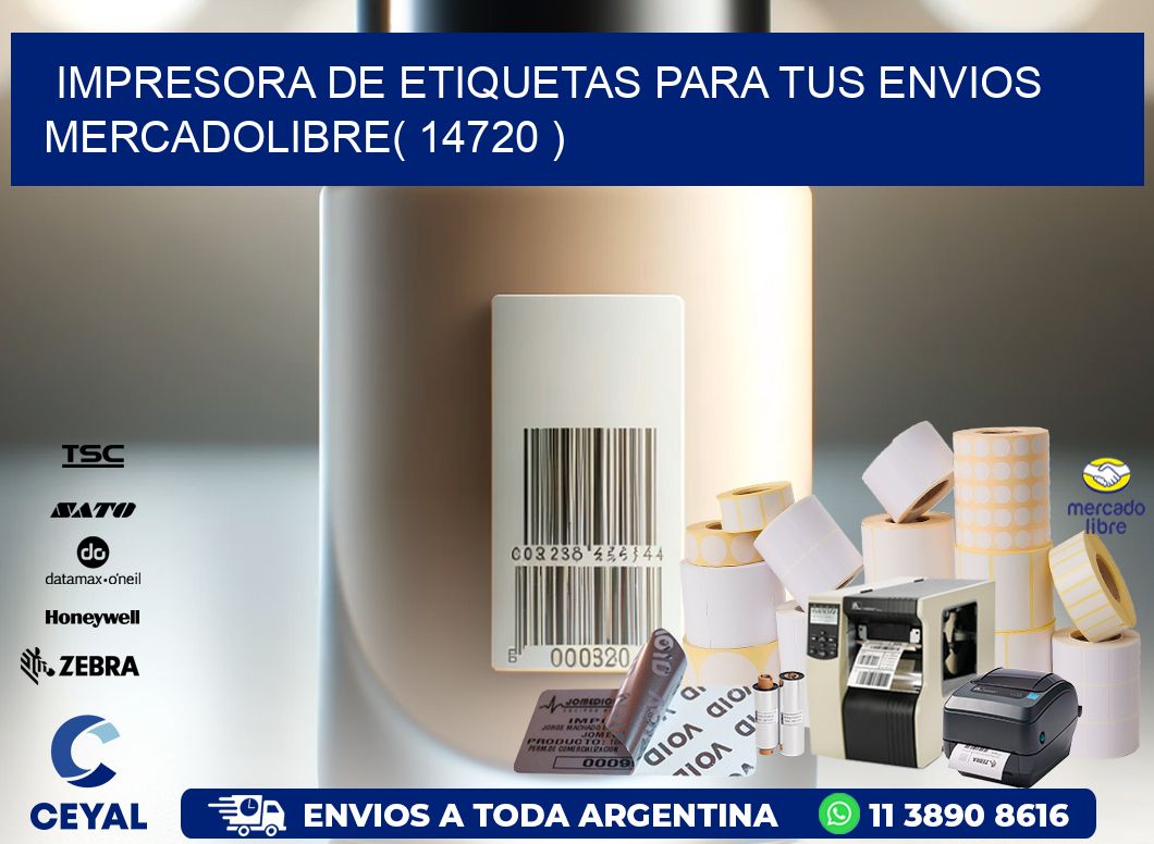 impresora de etiquetas para tus envios mercadolibre( 14720 )