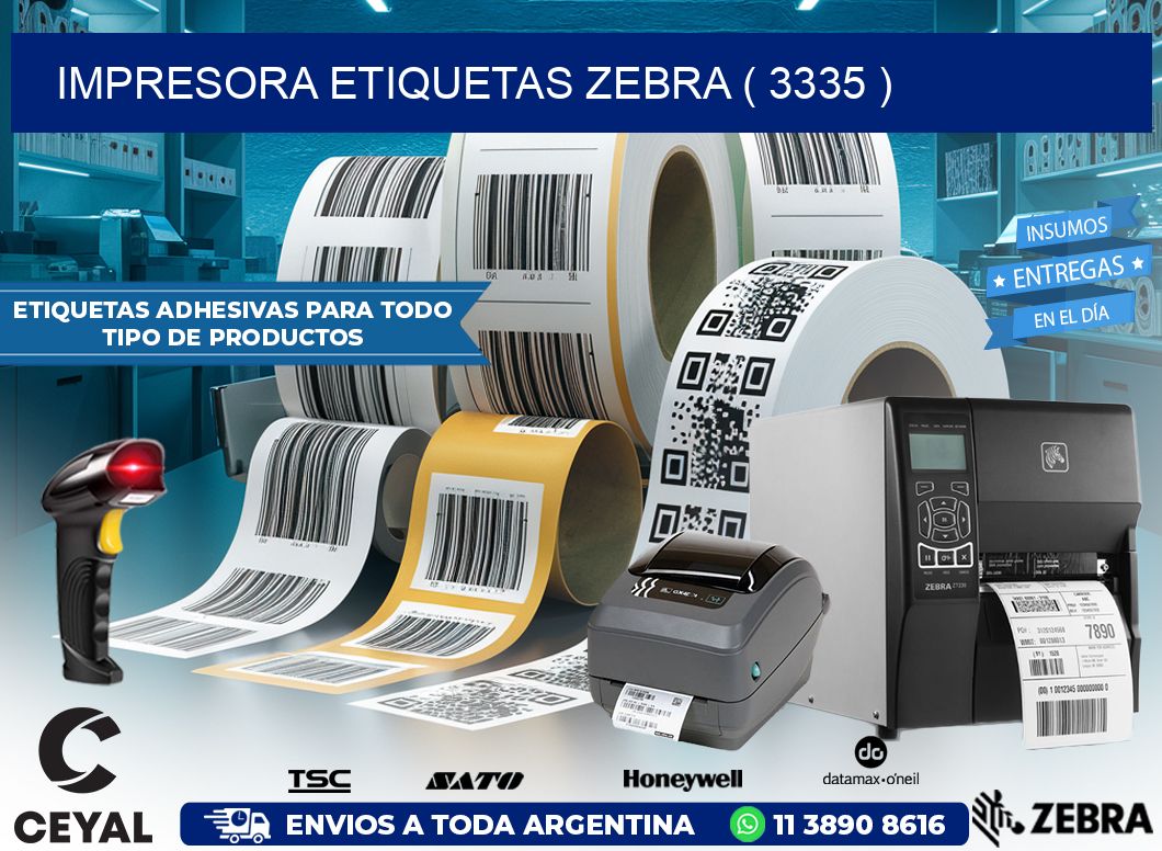 impresora etiquetas zebra ( 3335 )