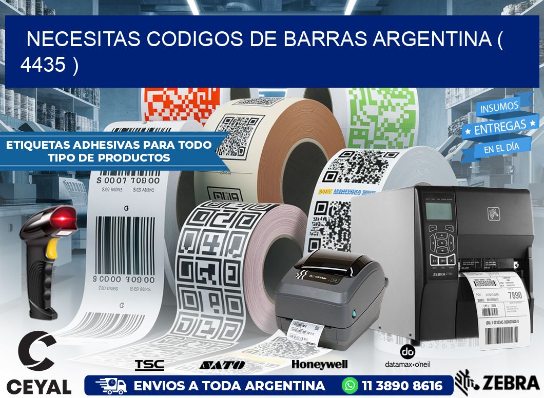 necesitas codigos de barras argentina ( 4435 )