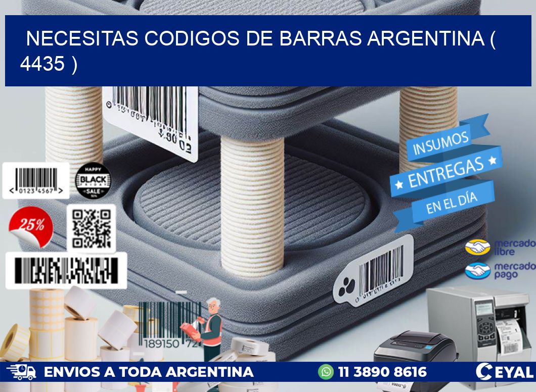 necesitas codigos de barras argentina ( 4435 )