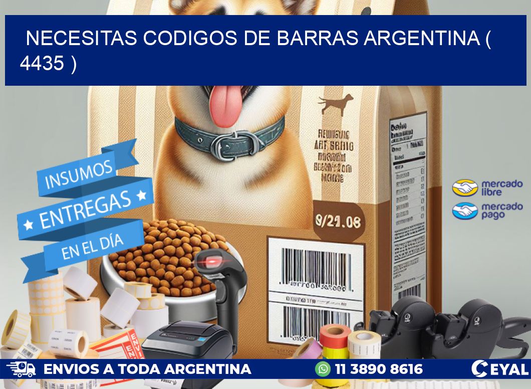 necesitas codigos de barras argentina ( 4435 )