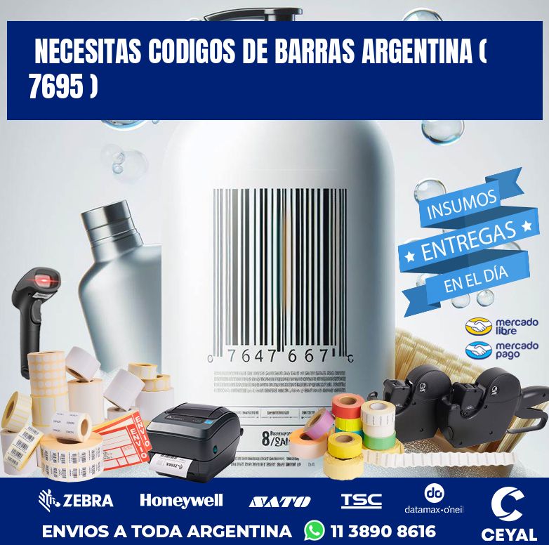 necesitas codigos de barras argentina ( 7695 )