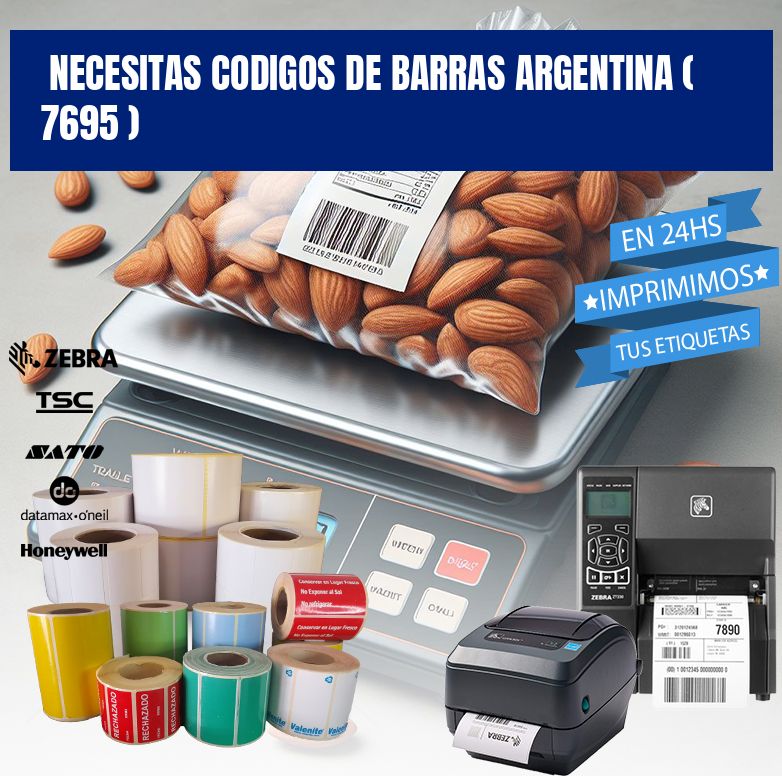 necesitas codigos de barras argentina ( 7695 )