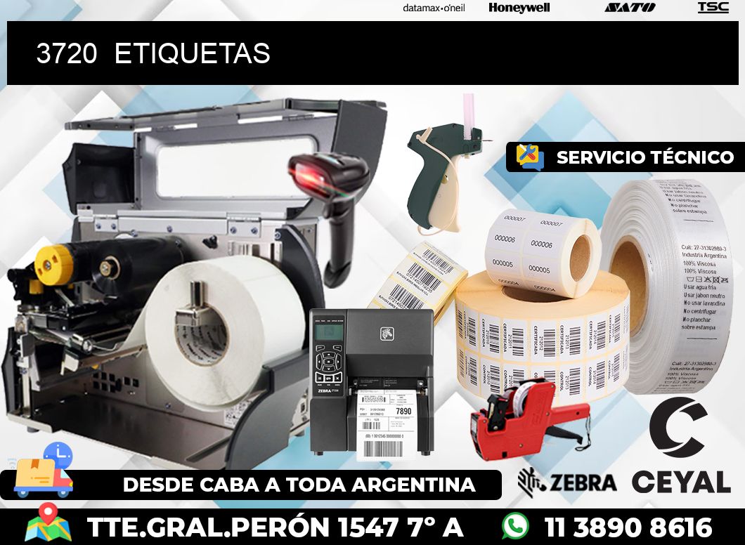 3720 ETIQUETAS
