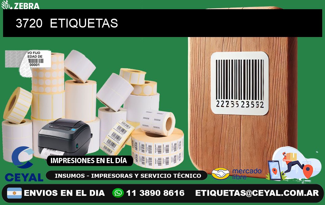 3720 ETIQUETAS