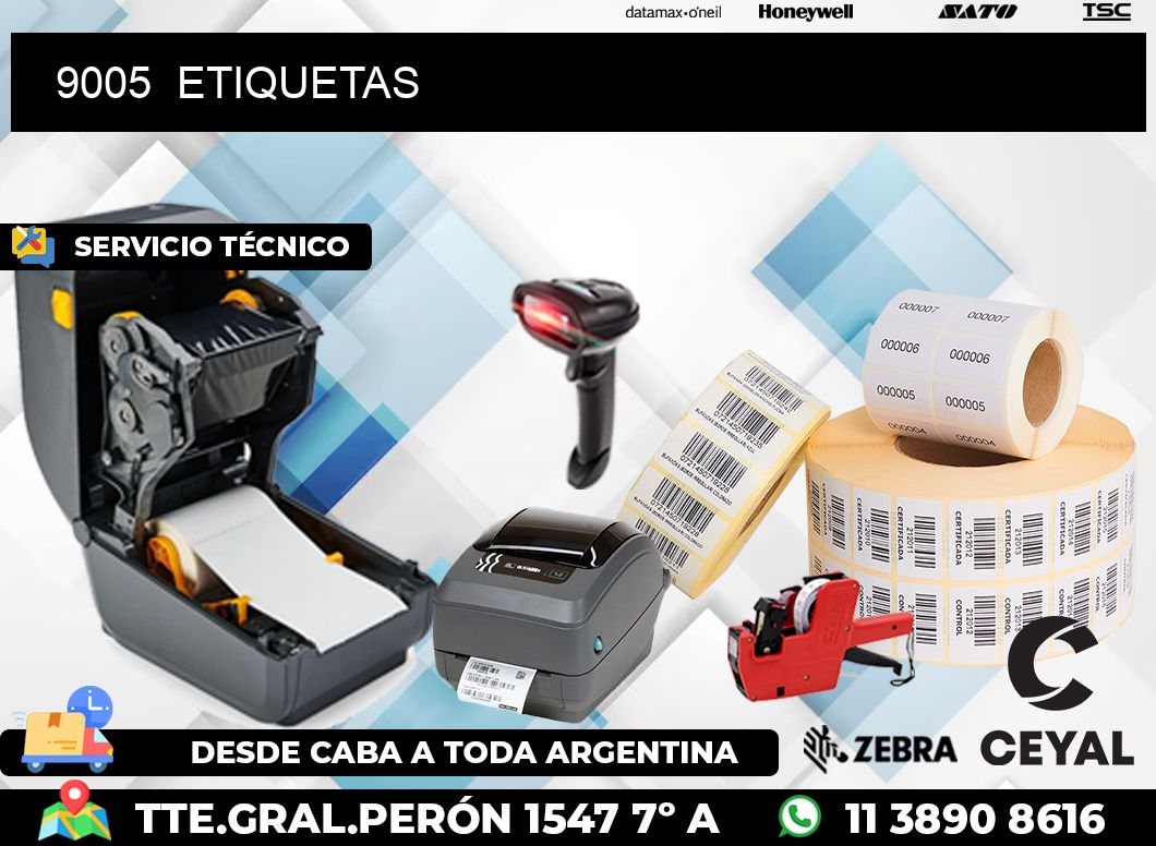 9005  ETIQUETAS