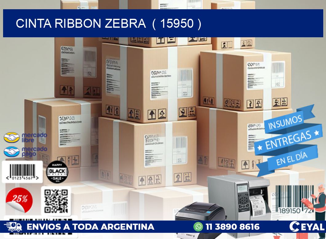 CINTA RIBBON ZEBRA  ( 15950 )