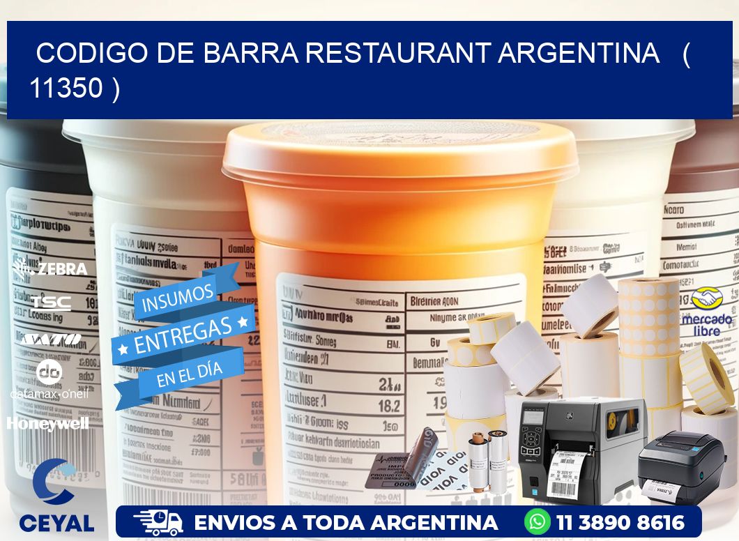CODIGO DE BARRA RESTAURANT ARGENTINA   ( 11350 )