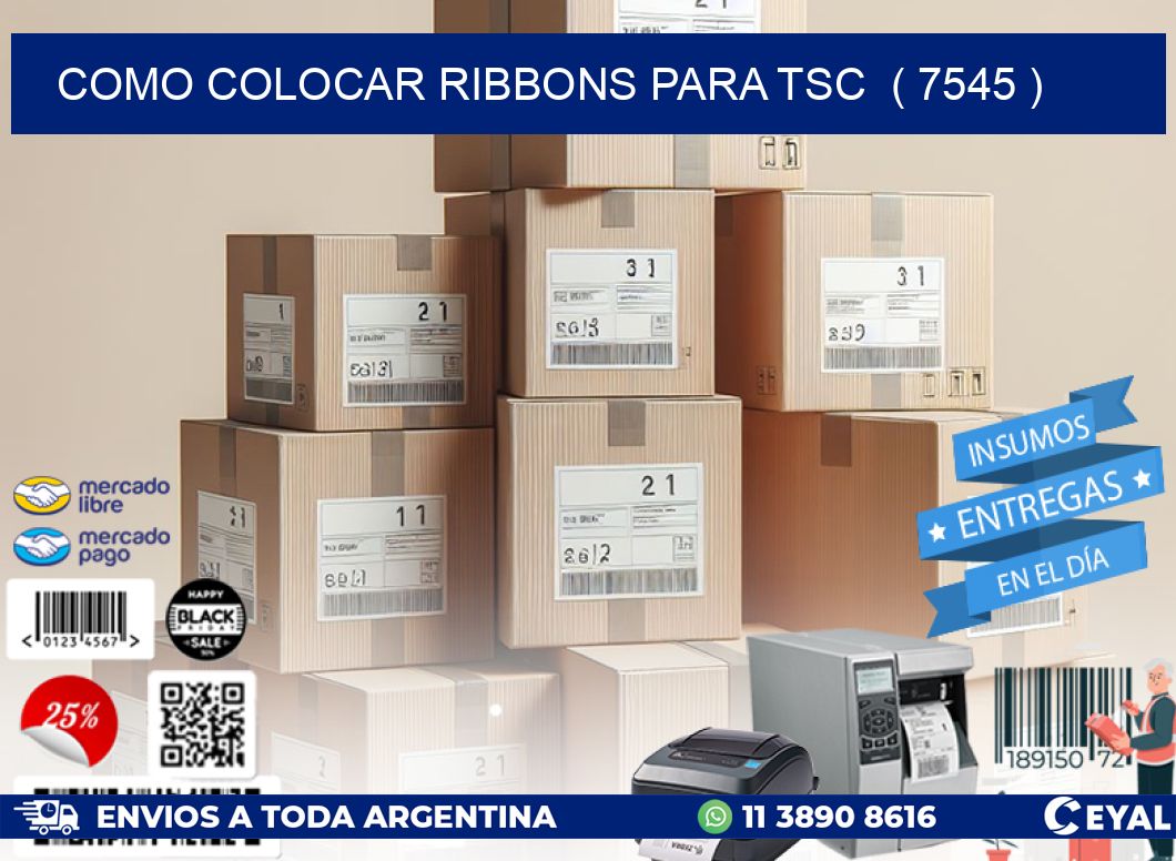 COMO COLOCAR RIBBONS PARA TSC  ( 7545 )