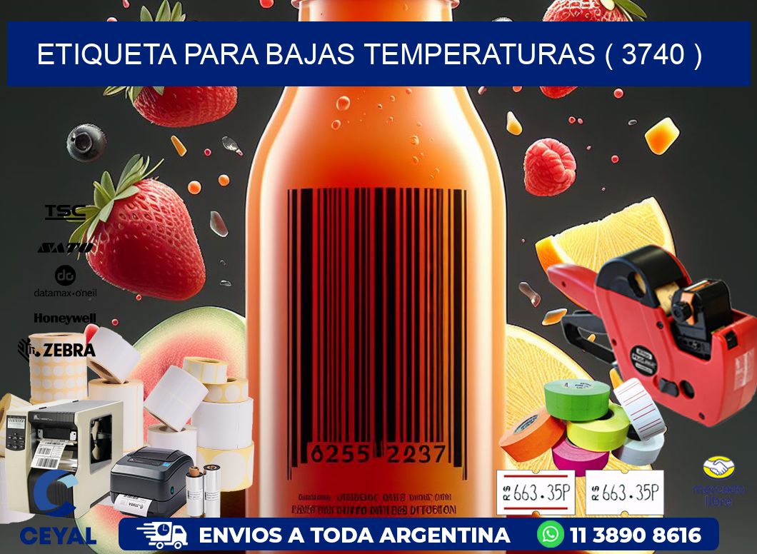 ETIQUETA PARA BAJAS TEMPERATURAS ( 3740 )