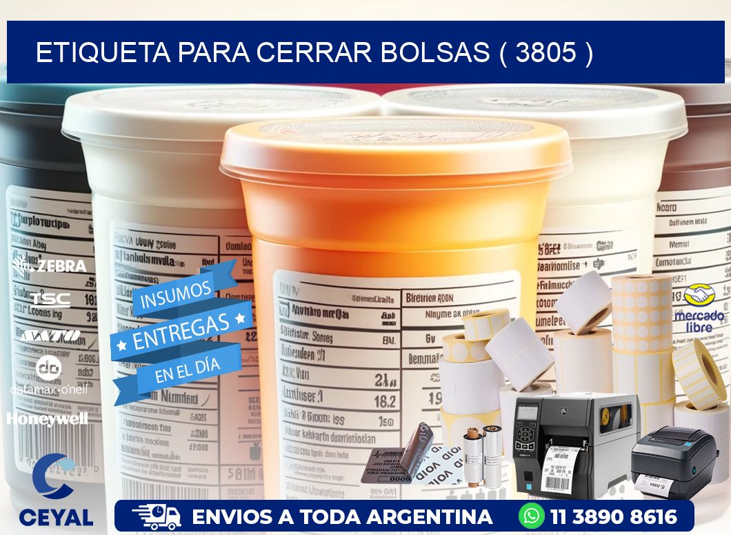 ETIQUETA PARA CERRAR BOLSAS ( 3805 )