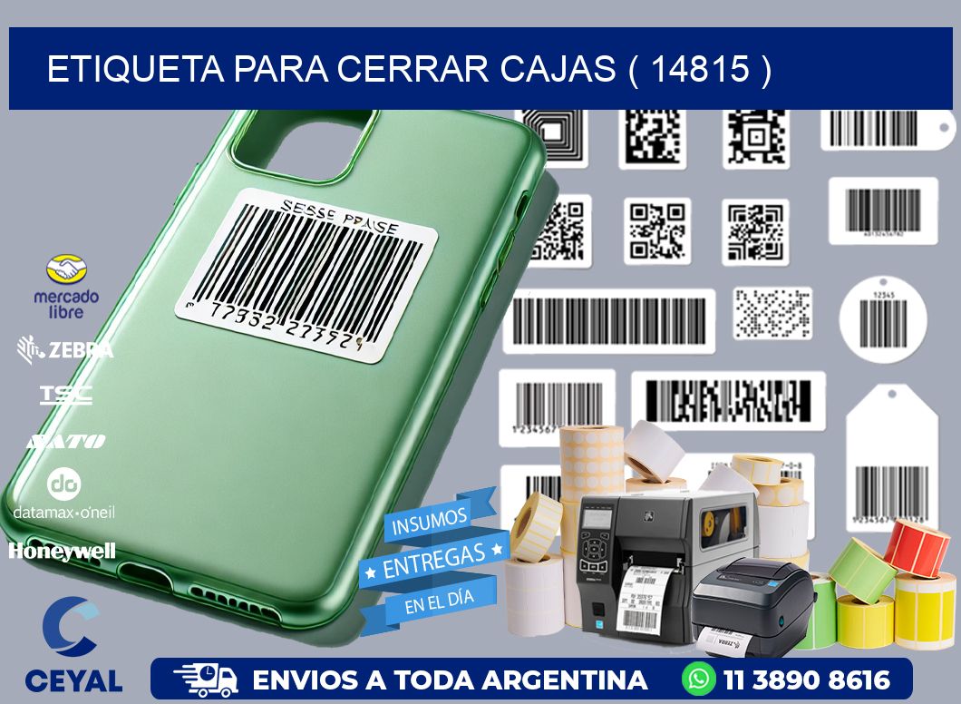 ETIQUETA PARA CERRAR CAJAS ( 14815 )