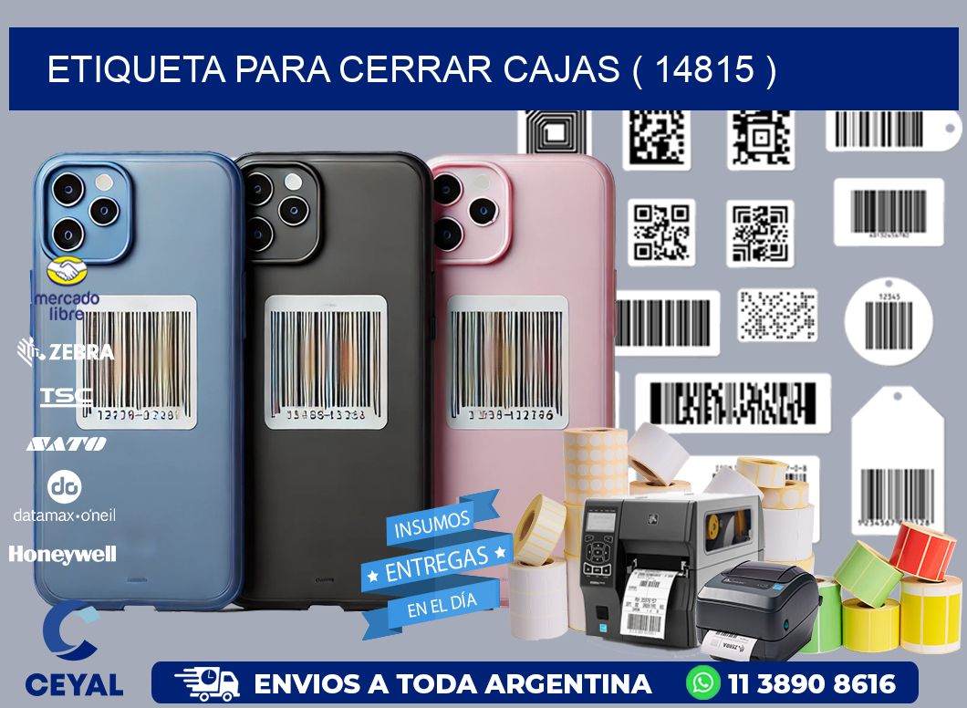 ETIQUETA PARA CERRAR CAJAS ( 14815 )