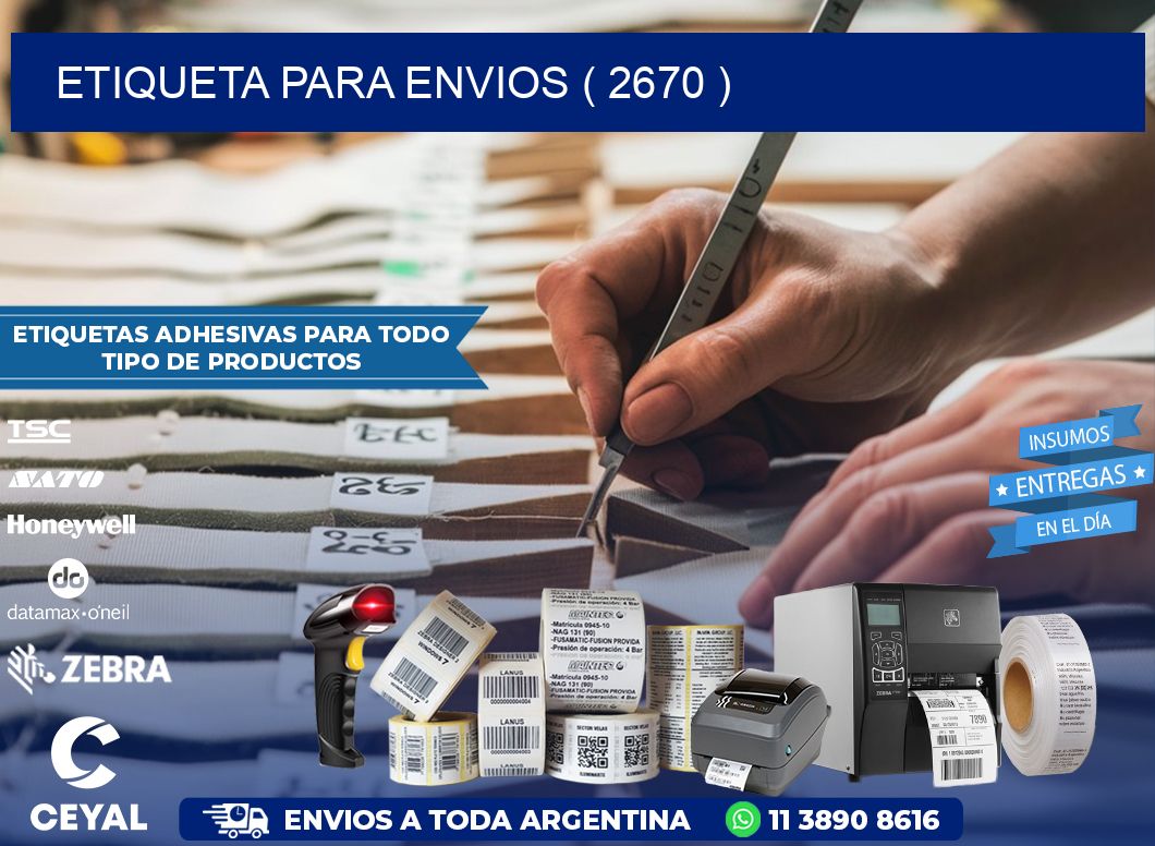 ETIQUETA PARA ENVIOS ( 2670 )