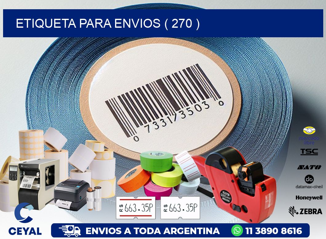ETIQUETA PARA ENVIOS ( 270 )