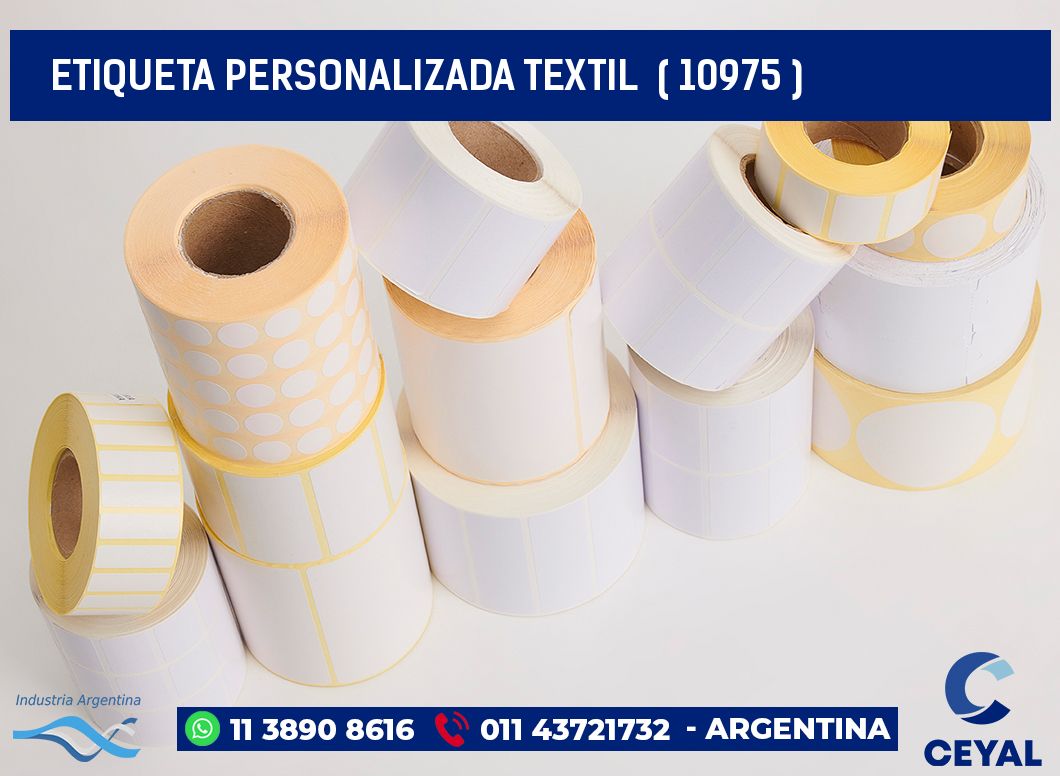 ETIQUETA PERSONALIZADA TEXTIL ( 10975 )