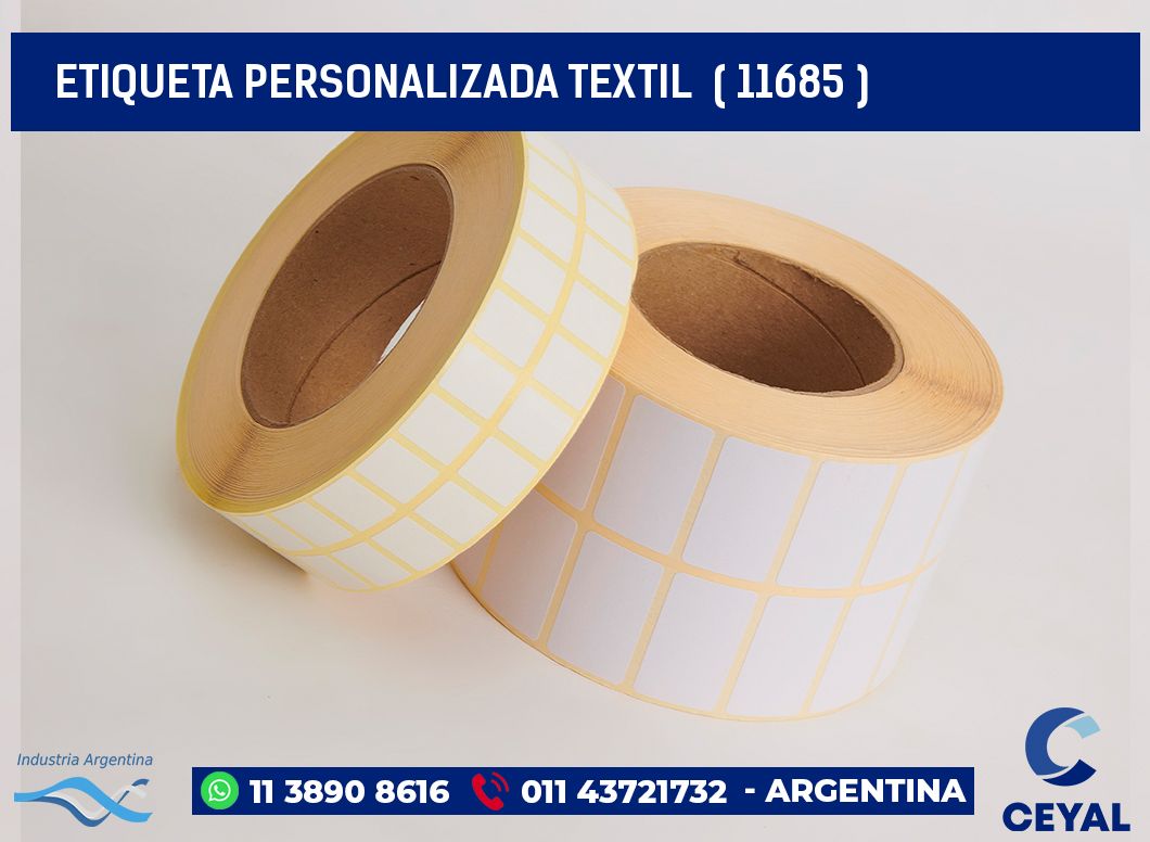 ETIQUETA PERSONALIZADA TEXTIL ( 11685 )