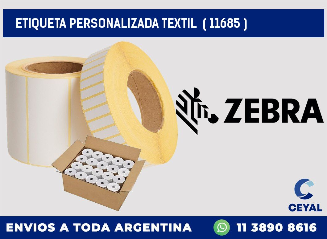 ETIQUETA PERSONALIZADA TEXTIL ( 11685 )