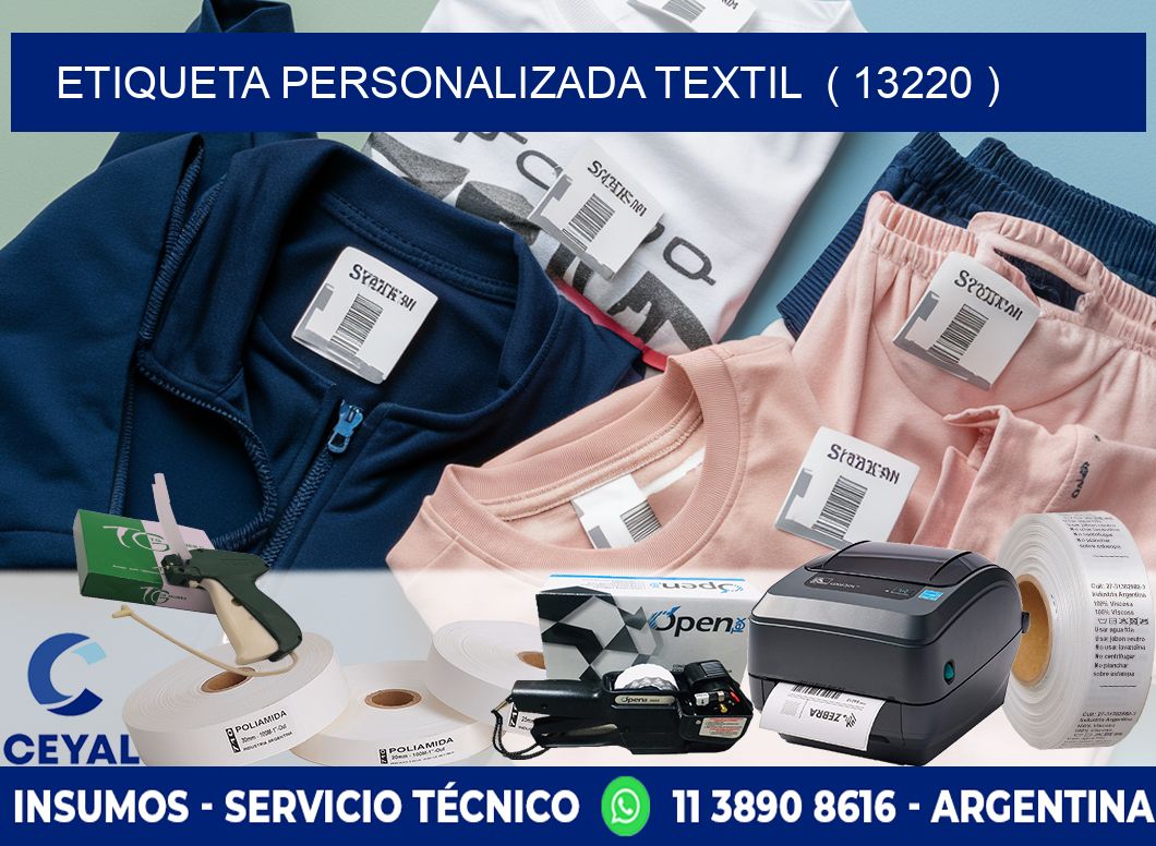 ETIQUETA PERSONALIZADA TEXTIL ( 13220 )